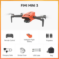 FIMI MINI 3 245g With 4K Camera HDR Video 3-axis Mechanical Gimbal 9KM flight range GPS Foldable RC Drone Quadcopter RTF