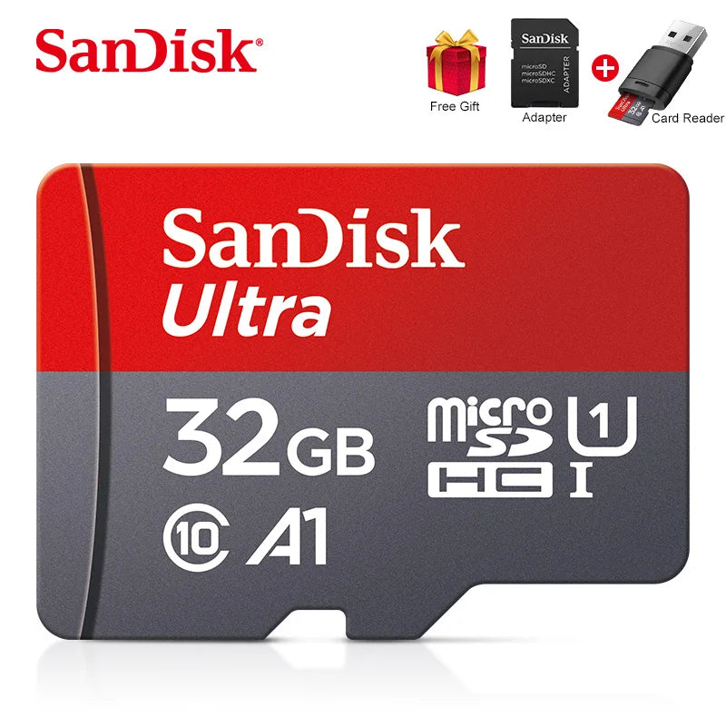 100% Card 128GB 100MB/s A1 Memory Cards cameracard 32GB 64GB Micro SDcard Class 10 UHS-1 flashcard Microsd TF/SD Card