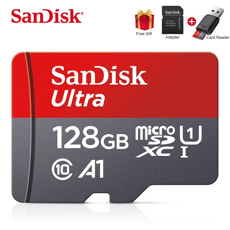 100% Card 128GB 100MB/s A1 Memory Cards cameracard 32GB 64GB Micro SDcard Class 10 UHS-1 flashcard Microsd TF/SD Card