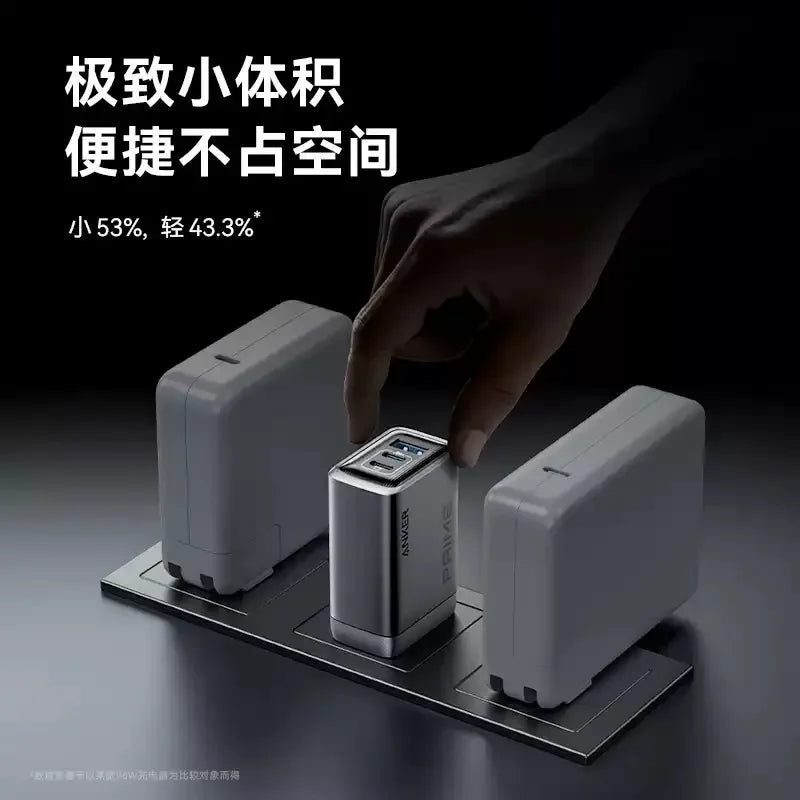 Anker Prime Charger 100W USB C 3 Ports GaN Foldable for iPhone 16 15 14 13 Pro Max Plus Laptop