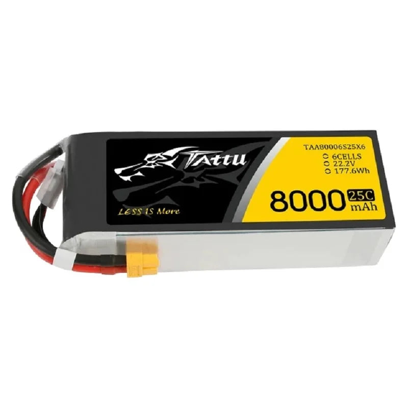 Tattu G-Tech 6S 8000mAh 22.2V 25C Lipo Drone Battery