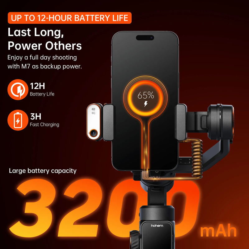 Hohem Gimbal iSteady M7 2025 new 3-Axis  Cell phone stabilizer