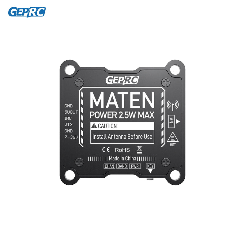 GEPRC MATEN 5.8G 2.5W VTX 2500mW Transmitter Transmitting Module  7V-36V  Built in Microphone for FPV Long Range Racing Drone