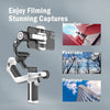 FeiyuTech Official SCORP MINI-P Kit 3-Axis Handheld Gimbal Handle Grip for Smartphone iPhone 15Pro Samsung with Tripod 520g load