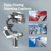 FeiyuTech Official SCORP MINI-P Kit 3-Axis Handheld Gimbal Handle Grip for Smartphone iPhone 15Pro Samsung with Tripod 520g load