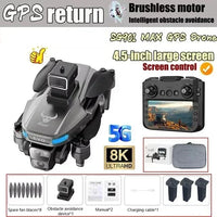 New SG901 MAX GPS Folding Drone with Large Screen Remote Control Radar Obstacle Avoidance Professional 8K Camera