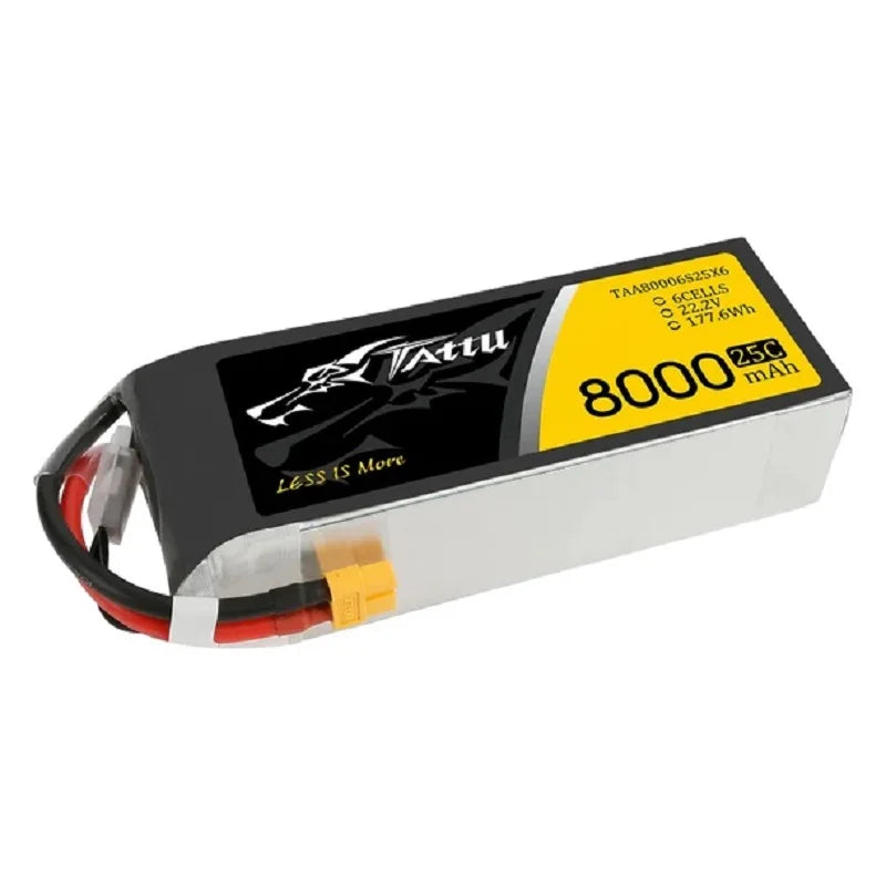 Tattu G-Tech 6S 8000mAh 22.2V 25C Lipo Drone Battery