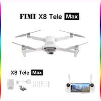 FIMI X8 TELE MAX New Drone 4K 60fps 3-Axis Gimbal Camera Drone Professional GPS 20KM RC Quadcopter spot goods
