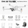 FIMI X8 TELE MAX New Drone 4K 60fps 3-Axis Gimbal Camera Drone Professional GPS 20KM RC Quadcopter spot goods
