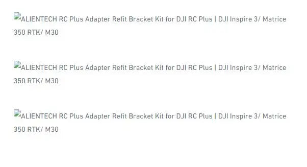 ALIENTECH RC Plus Adapter Refit Bracket Kit for DJI RC Plus | DJI Inspire 3/ Matrice 350 RTK/ M30