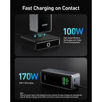 Prime 27,650mAh Power Bank (250W) with 100W Charging Base, 3-Port Portable Charger, Smart App, Compatible with iPhone