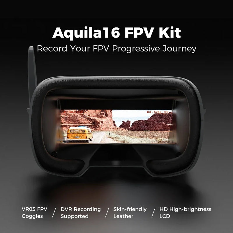 BETAFPV Aquila16 FPV Drone Kit with Altitude Hold, 8Mins Flight, for FPV Beginner to Fly Indoor Outdoor Longer
