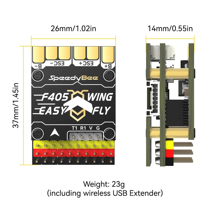 SpeedyBee F405 WING MINI Fixed Wing Flight Controller