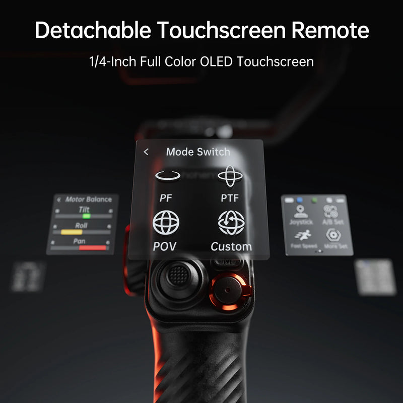 Hohem official-website isteady М7 Stabilizer Ai Face Tracking 3-Axis Phone Gimbal Built-in Selfie Stick iPhone16/Samsung Gimbal