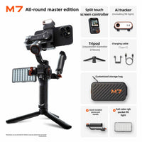Hohem official-website isteady М7 Stabilizer Ai Face Tracking 3-Axis Phone Gimbal Built-in Selfie Stick iPhone16/Samsung Gimbal