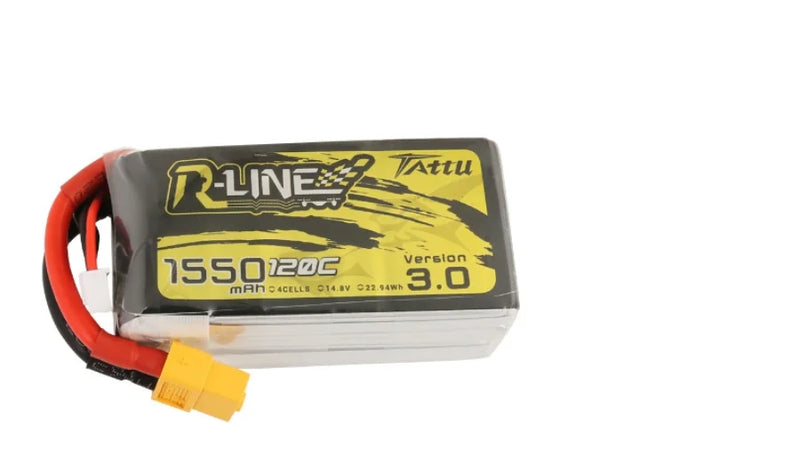 Tattu R-Line Version 3.0 V3 1050/1300/1550/1800/2000mAh 120C 4S 6S 4.2V Lipo Battery XT60 Plug FPV Racing Drone RC Quadcopter