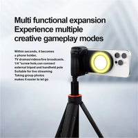 2025 Magsafe Bluetooth Shutter Phone Holder Camera Handle Grip Selfie Stablizer W FillLight Shooting for Iphone 16 15 14 Android