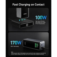 Prime 27,650mAh Power Bank (250W) with 100W Charging Base, 3-Port Portable Charger, Smart App, Compatible with iPhone