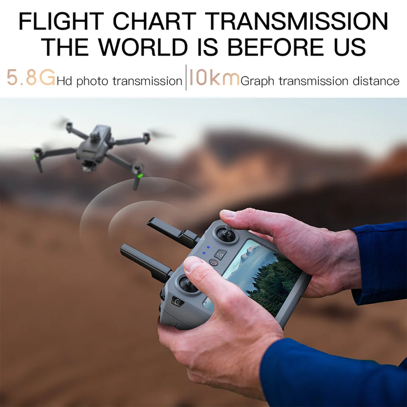 New ZLL SG909 Drone 4K Camera 3-Axis Gimbal WIFI Obstacle Avoidance Touch Screen FPV Brushless EIS Electronic RC Quadcopter Toys