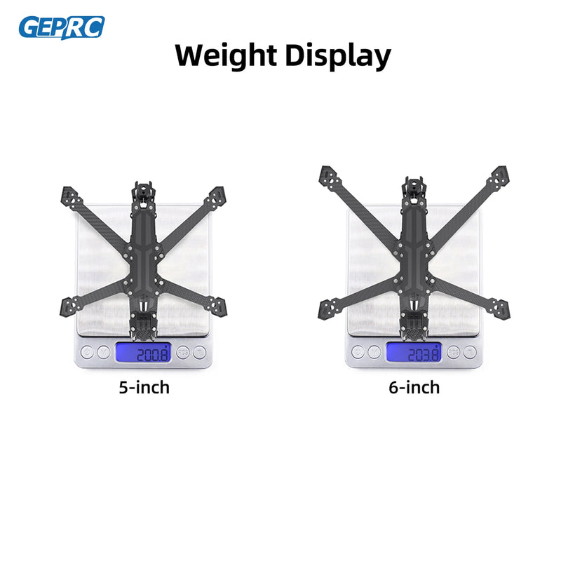 GEPRC GEP-Vapor-D5 D6 Frame Kits Suitable for Vapor Drone Carbon Fiber Frame DIY RC FPV Quadcopter 5-6 Inch Accessories Parts