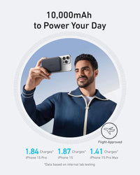 Anker MagGo Power Bank 10000mAh Ultra Slim Magnetic Battery Pack Qi2 15W MagSafe Portable for Iphone 16 15 14 13 12 Pro Max Plus