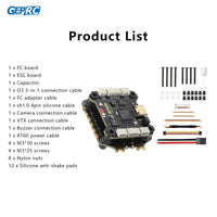 GEPRC TAKER F745 BT 8Bit 60A Stack 4IN1 ESC 512MB Black Box Data Analyze Record Flight Barometer Dual Gyroscope Racing FPV Drone