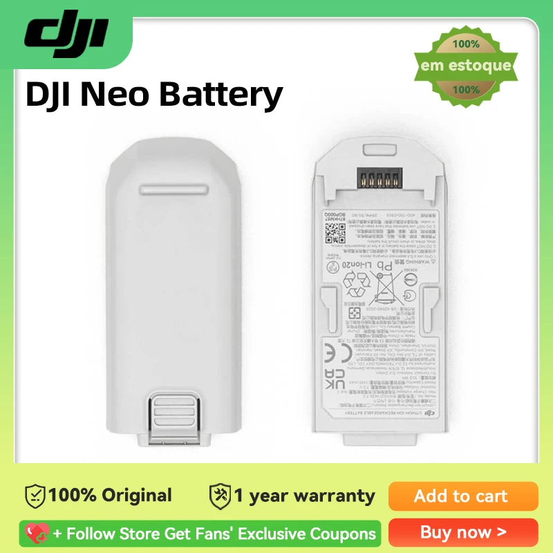 DJI Neo Intelligent Flight Battery 18-minute flight time Capacity 1435 mAh Approx. 45 g for DJI Neo Original brand new in stock