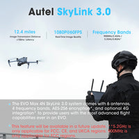 Autel Robotics EVO Max 4N 2023 Newest Starlight Night-Vision Camera Drone 50MP 1/1.28" CMOS with Laser Rangefinder