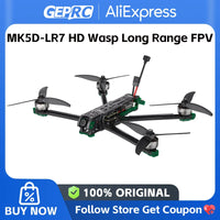 GEPRC MK5D-LR7 HD Wasp Long Range FPV Drone 7inch HD Wasp F722 2806.5 1350KV With GPS For RC FPV Quadcopter Freestyle Drone