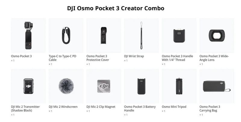 DJI OSMO Pocket 3 gimbal camera original brand new in stock Intelligent PTZ anti-shake HD camera