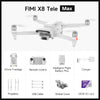 FIMI X8 Pro 2025 drone  4K 60fps 20KM range 3-axis Gimbal GPS AI Super Night Video 1/1.3-inch 48Mp CMOS sensor Smart Tracking