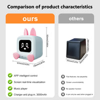 2025 Hot Desktop Ornament Mini TV Music Bluetooth WiFi Connection Stock Real Time Sync GIF Photo Anime DIY Setup Exquisite Gifts