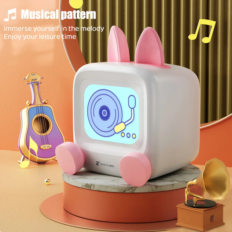2025 Hot Desktop Ornament Mini TV Music Bluetooth WiFi Connection Stock Real Time Sync GIF Photo Anime DIY Setup Exquisite Gifts