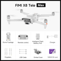 FIMI X8 Pro 2025 drone  4K 60fps 20KM range 3-axis Gimbal GPS AI Super Night Video 1/1.3-inch 48Mp CMOS sensor Smart Tracking
