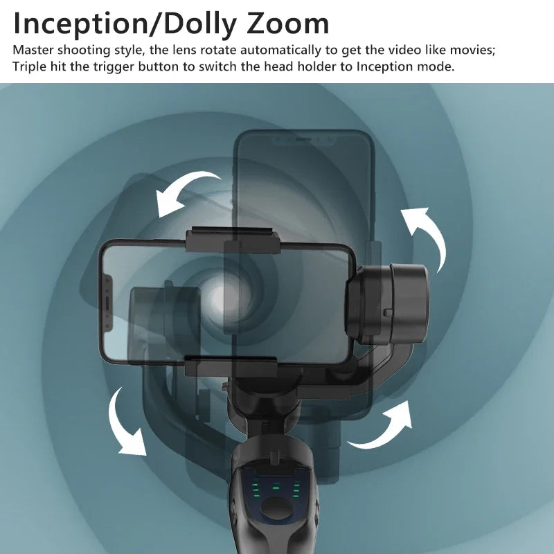 F8 Handheld 3-Axis Gimbal Phone Holder Anti Shake Video Record Stabilizer for Xiaomi iPhone Cellphone Smartphone gimbal camera
