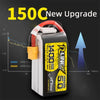 TATTU R-Line Version 5.0 V5 22.2V 850/1050/1300/1200/1400mAh 150C 6S1P LiPo Battery for RC Racing Drone RC Quadcopter XT60 Plug