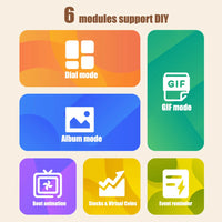 2025 Hot Desktop Ornament Mini TV Music Bluetooth WiFi Connection Stock Real Time Sync GIF Photo Anime DIY Setup Exquisite Gifts