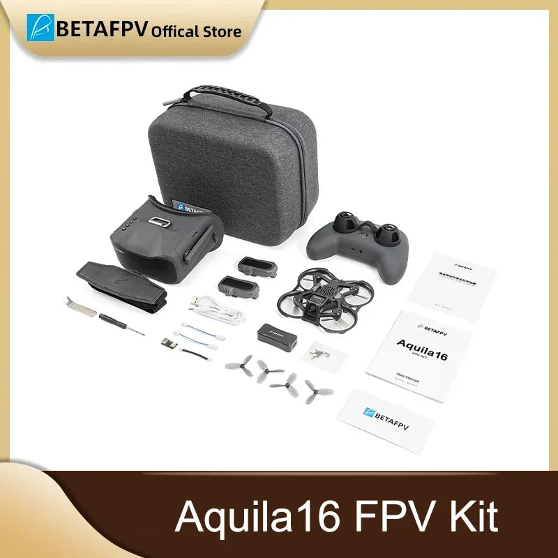 BETAFPV Aquila16 FPV Drone Kit with Altitude Hold, 8Mins Flight, for FPV Beginner to Fly Indoor Outdoor Longer