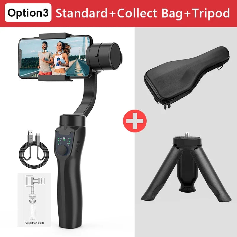F8 Handheld 3-Axis Gimbal Phone Holder Anti Shake Video Record Stabilizer for Xiaomi iPhone Cellphone Smartphone gimbal camera