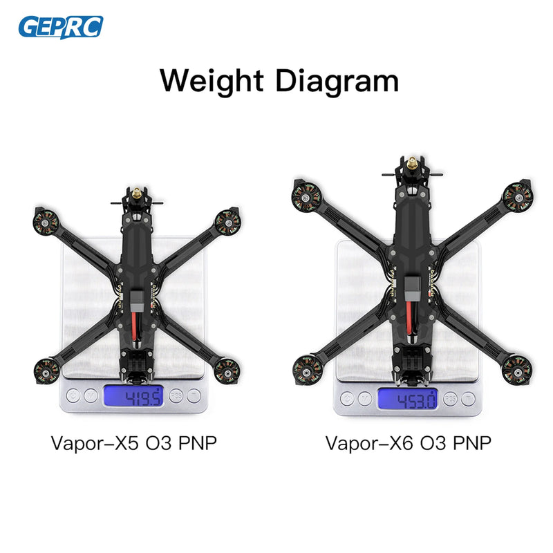 GEPRC Vapor-X6 Analog FPV SPEEDX2 2407E 1750KV Motor 60A 4IN1 ESC High-performance Freestyle Grace RC Quadcopter Freestyle Drone