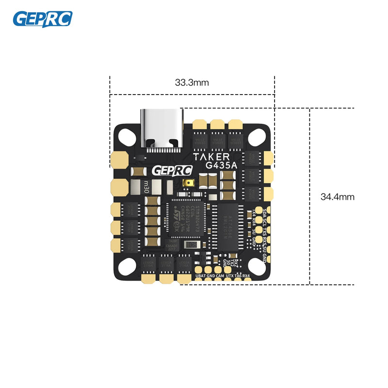 GEPRC GEP-TAKER G4 35A AIO G473 Main Control 170MHz 2~4S Transmitter Flight Control System RC FPV Racing Drone