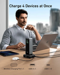 Anker Prime 100W Charging Base GaN USB-A USB-C Port A1902