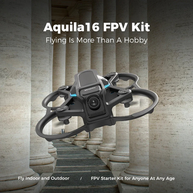 BETAFPV Aquila16 FPV Drone Kit with Altitude Hold, 8Mins Flight, for FPV Beginner to Fly Indoor Outdoor Longer
