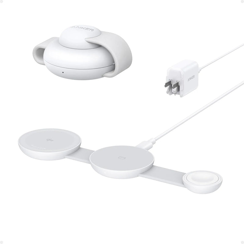 Anker UFO 3 in 1 Wireless Charger MagSafe MagGo Charger Station Qi2 15W Foldable Charge Pad for iPhone 15 16 Pro Watch Airpods